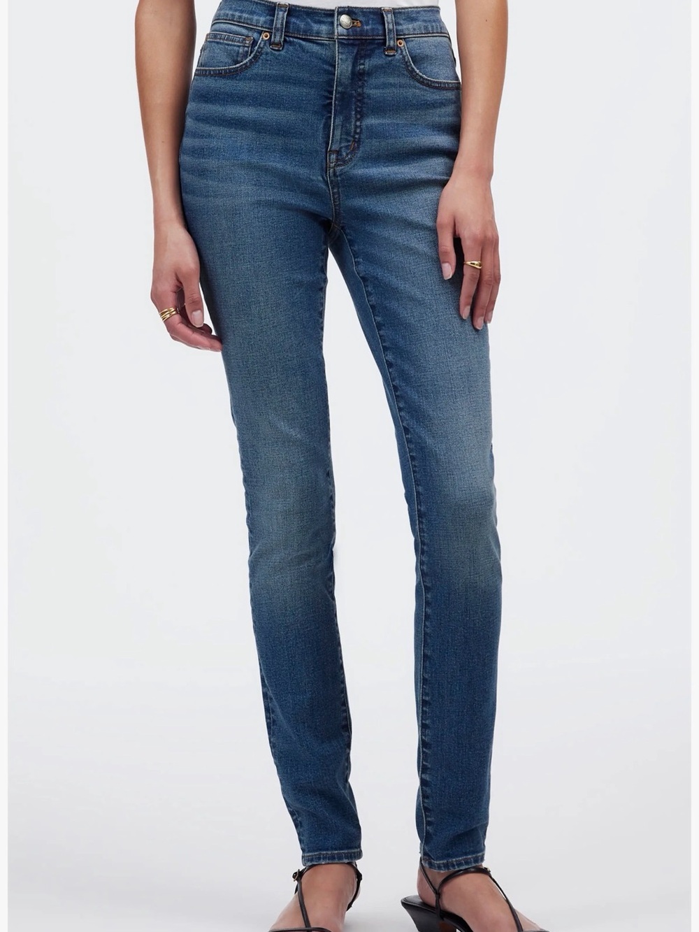 MADEWELL High-Rise Slim Fit Women's Jeans - Blue 27